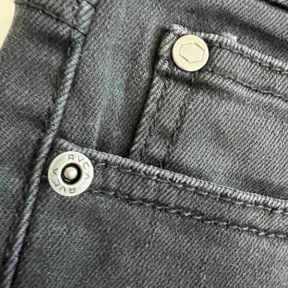 RVCA Juniors Dayley Cone Denim Mid Rise Skinny Jeans Sz 26 - Picture 7 of 10